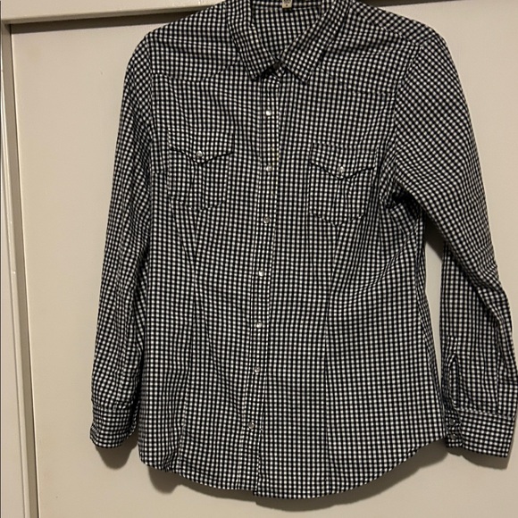 Daniel Rainn Monochrome Gingham Blouse - Picture 3 of 7
